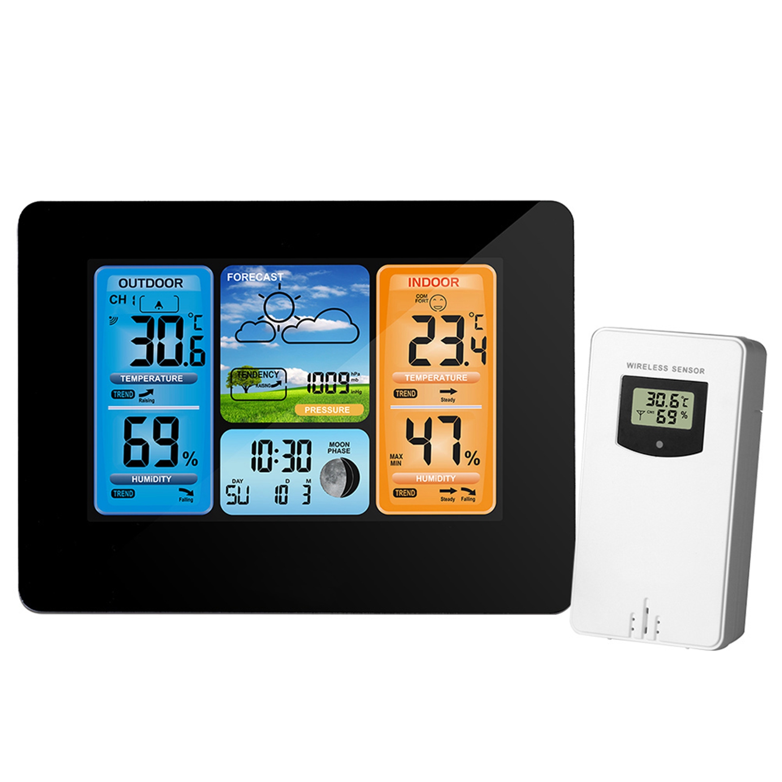 Indoor Outdoor Thermometer Wir - Wireless Weather Station Indoor Outdoor 评论和价格