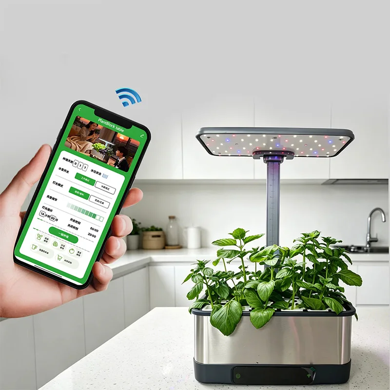 Hydroponic Growing System Kit  - Indoor Herb Garden Grow Light Smart Kit 评论和价格