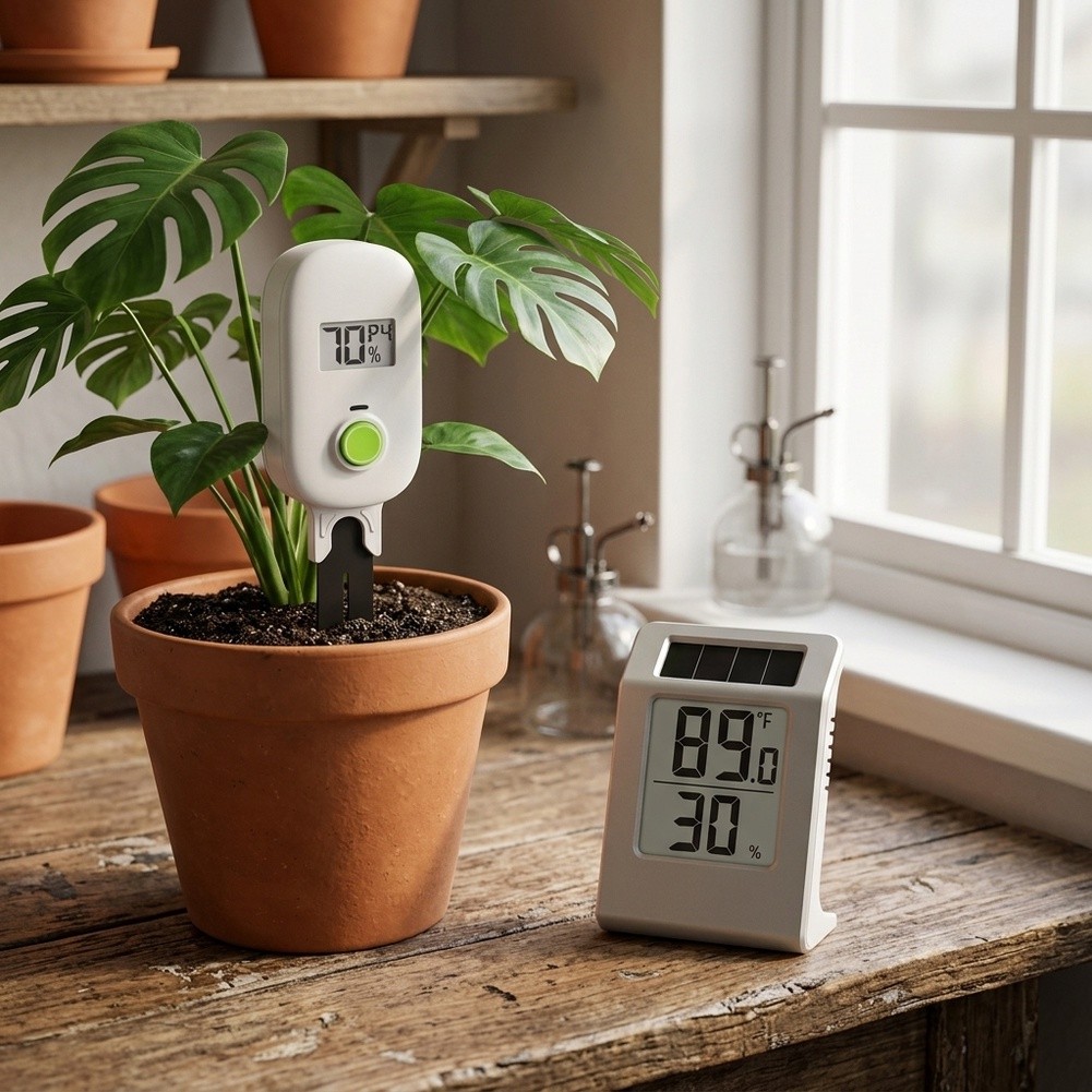 Light Driven For Thermo Hygrom - Smart Plant Sensor Soil Moisture Meter 评论和价格
