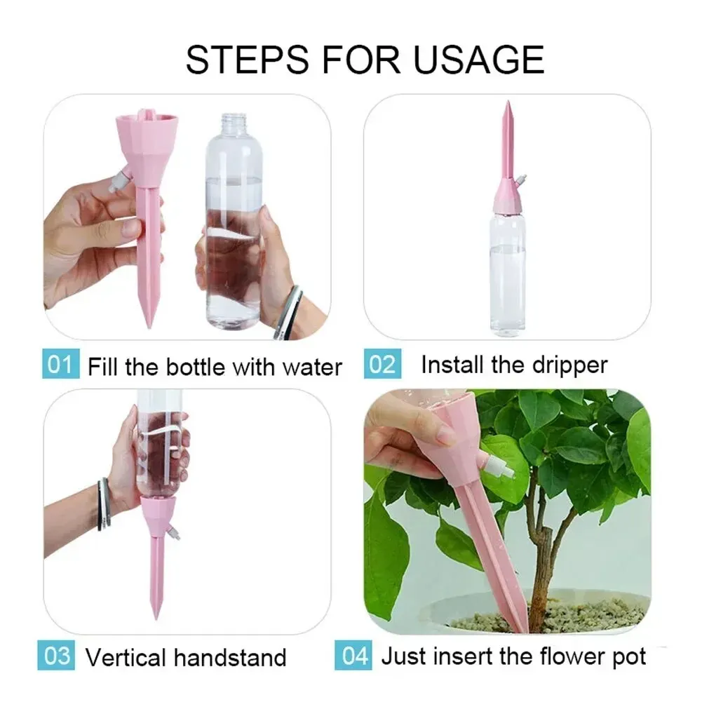 3Pcs Adjustable Drip Irrigatio - Automatic Plant Watering Spikes Drip Kit 评论和价格