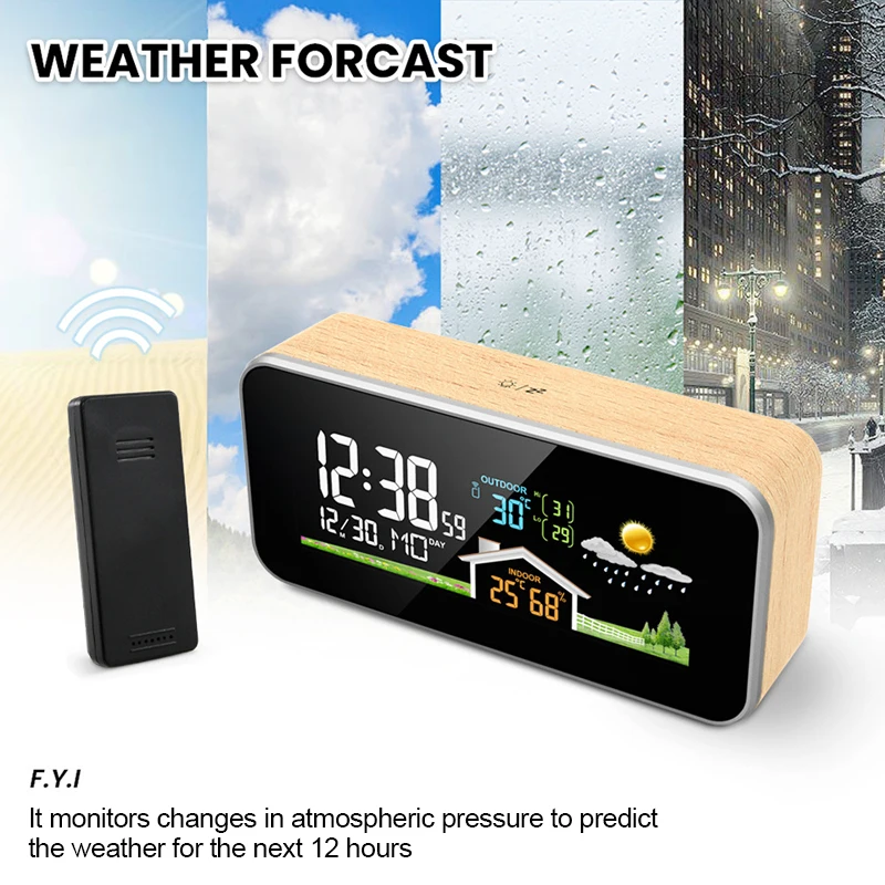 Wireless Weather Station Woode - Wireless Weather Station Indoor Outdoor 评论和价格