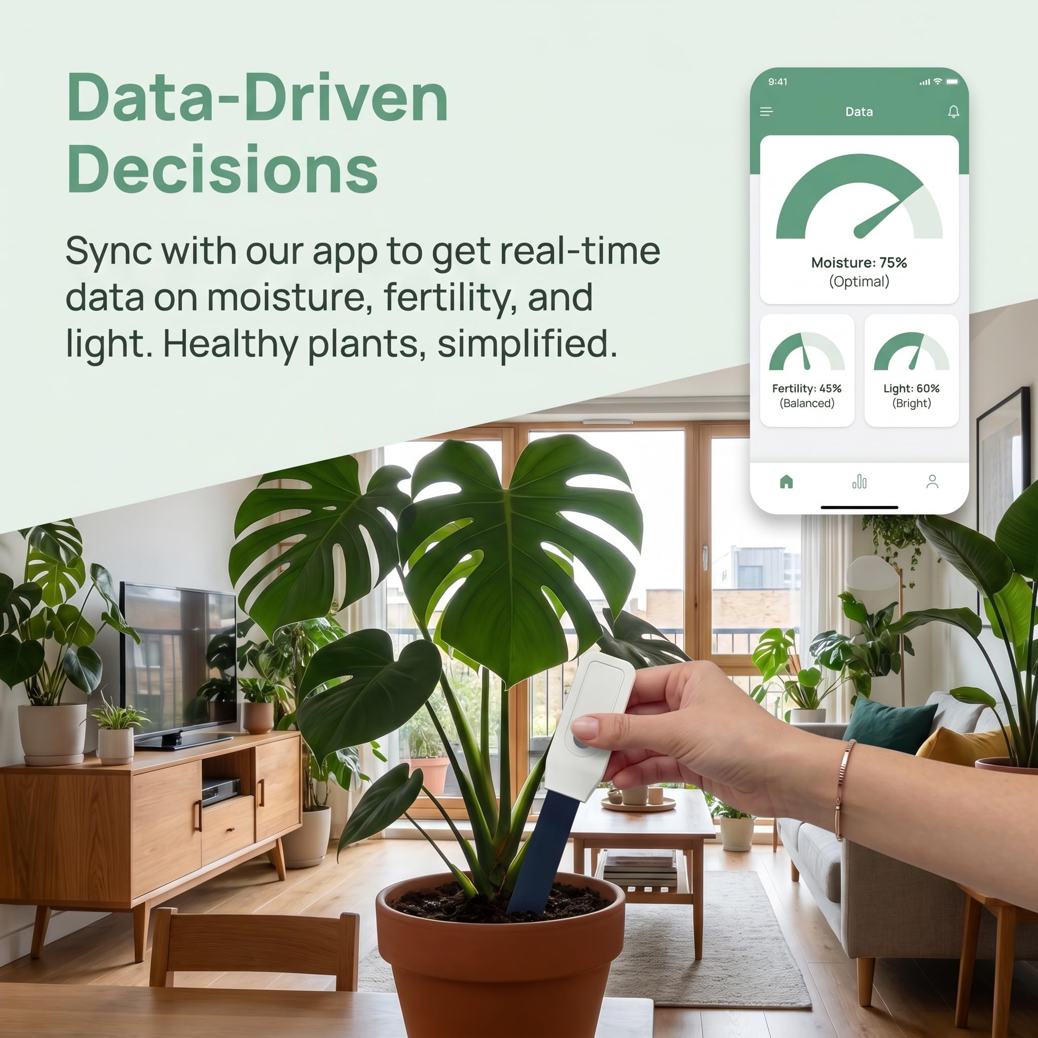 WiFi Bluetooth Soil Moisture S - Wifi Soil Moisture Sensor Garden App 评论和价格