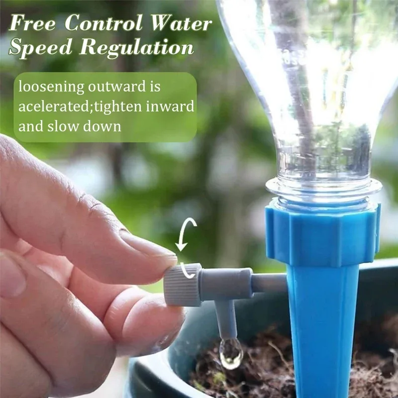 32/64pcs Auto Adjustable Drip  - Automatic Plant Watering Spikes Drip Kit 评论和价格