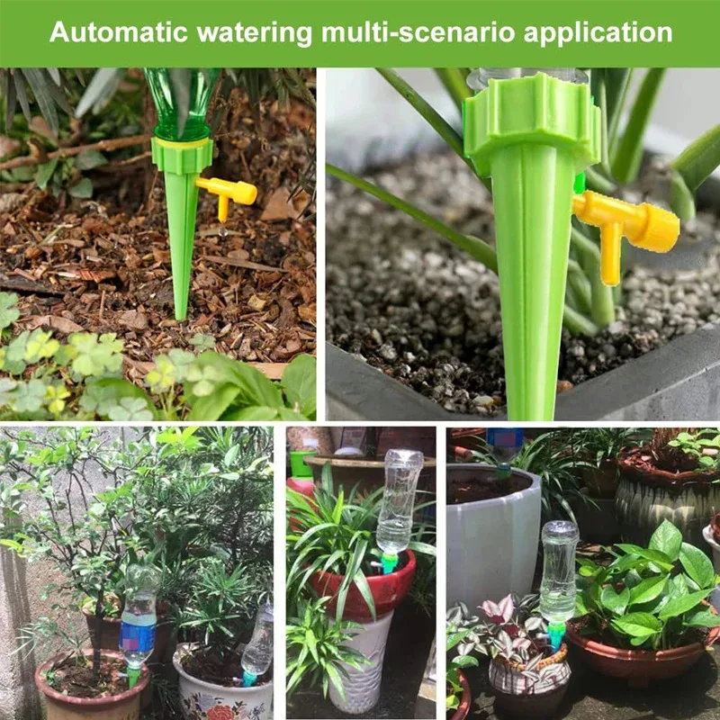 32/64pcs Auto Adjustable Drip  - Automatic Plant Watering Spikes Drip Kit 评论和价格