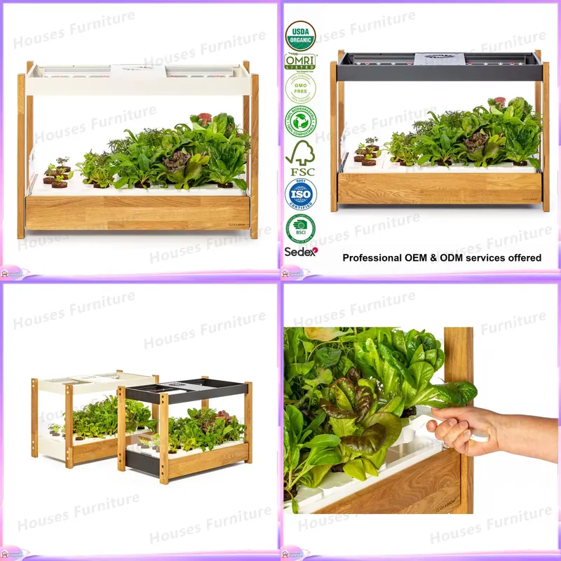 Smart Vertical Hydroponics Sys - Indoor Herb Garden Grow Light Smart Kit 评论和价格