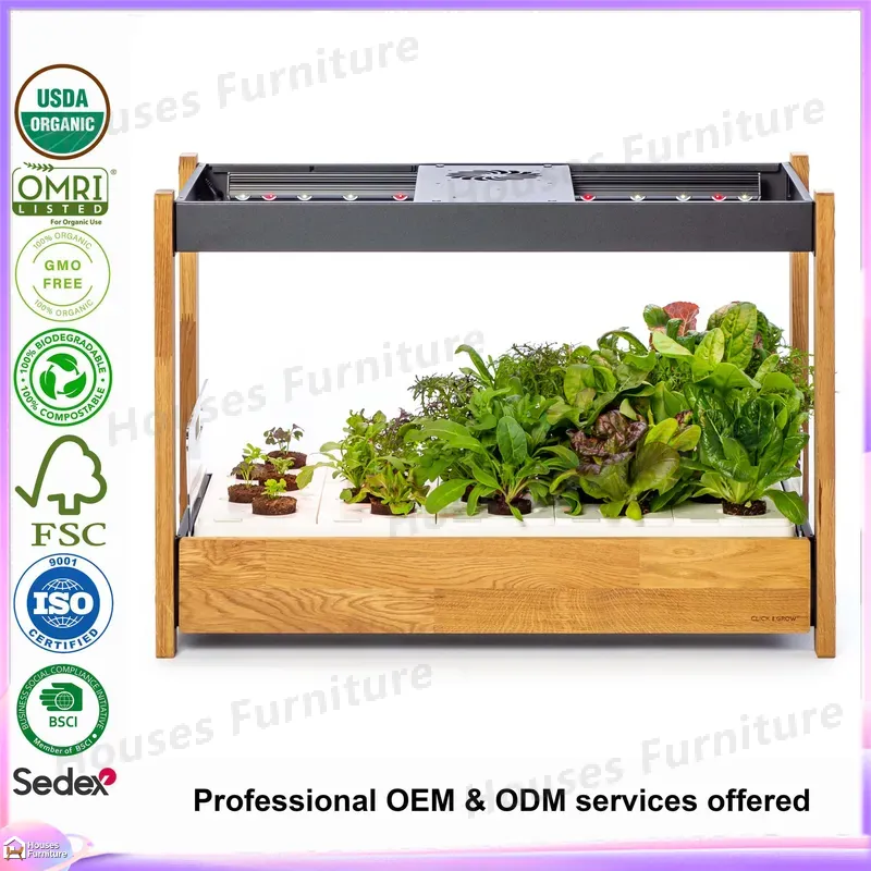Smart Vertical Hydroponics Sys - Indoor Herb Garden Grow Light Smart Kit 评论和价格