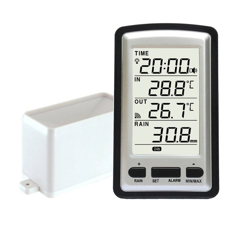 Digital Wireless Rain Gauge We - Wireless Weather Station Indoor Outdoor 评论和价格