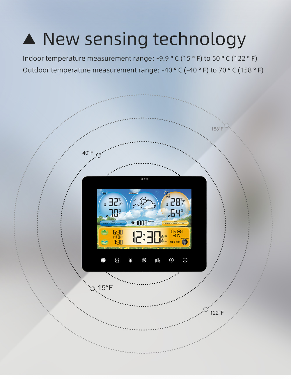 Weather Station Thermometer wi - Wireless Weather Station Indoor Outdoor 评论和价格
